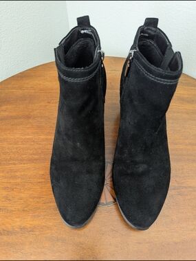 Blondo Black Suede Ankle Booties